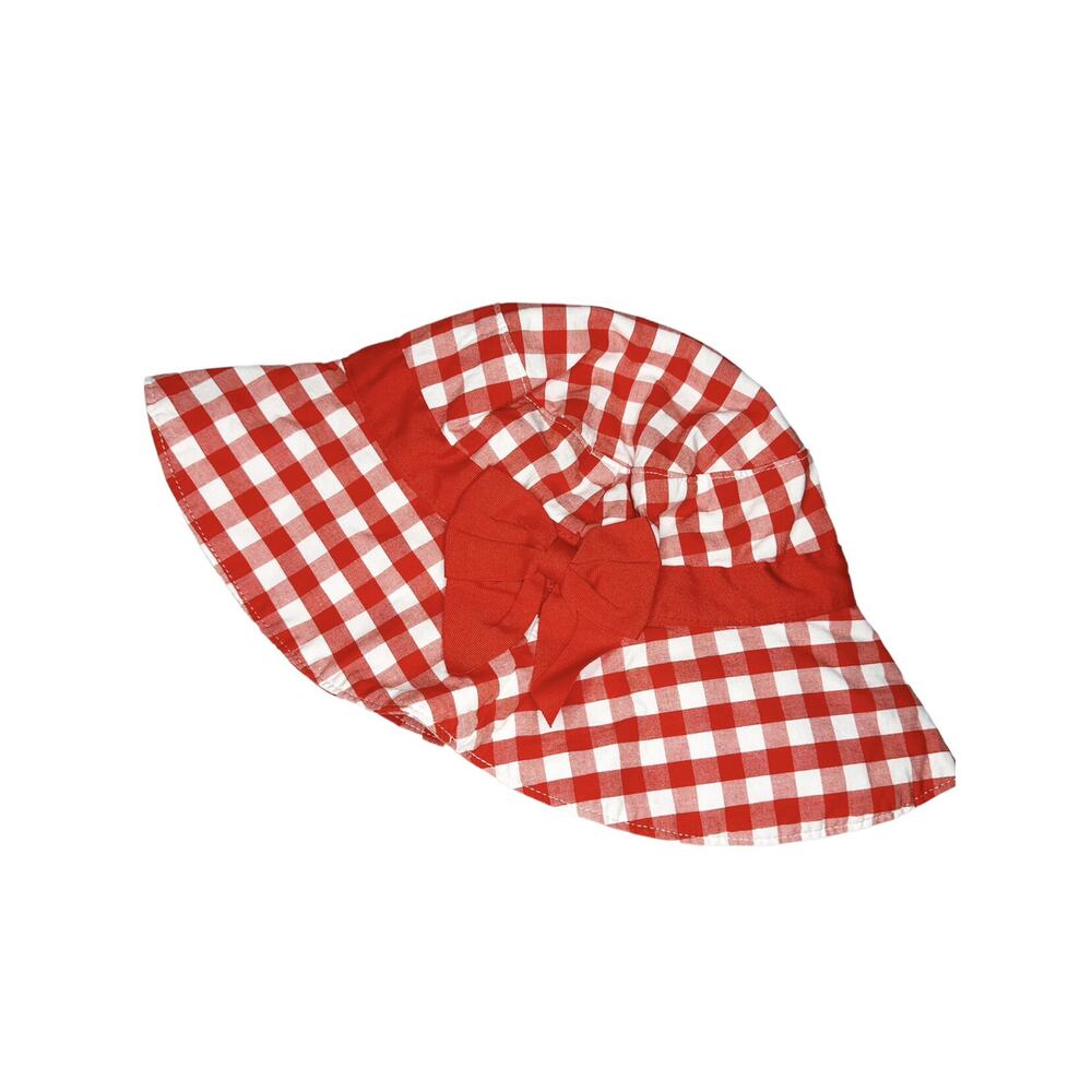 Janie and Jack Checkered Sun Hat Size 4-5